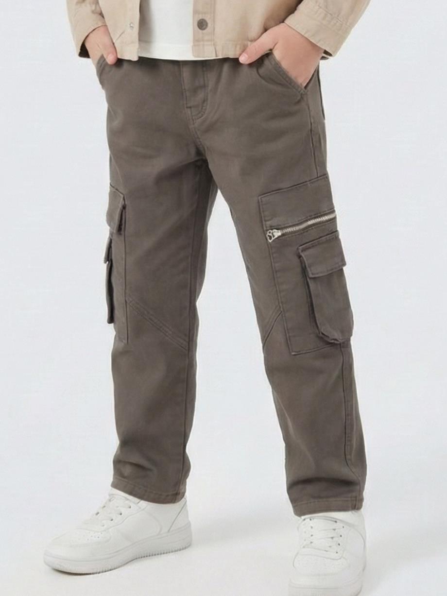 Erkek Çocuk Pantolon 4-13 Yaş 25290 Koyu Kahverengi - 1