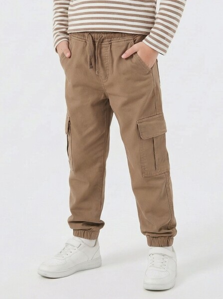 Erkek Çocuk Pantolon 4-13 Yaş 25291 Koyu Kahverengi - ESCABEL