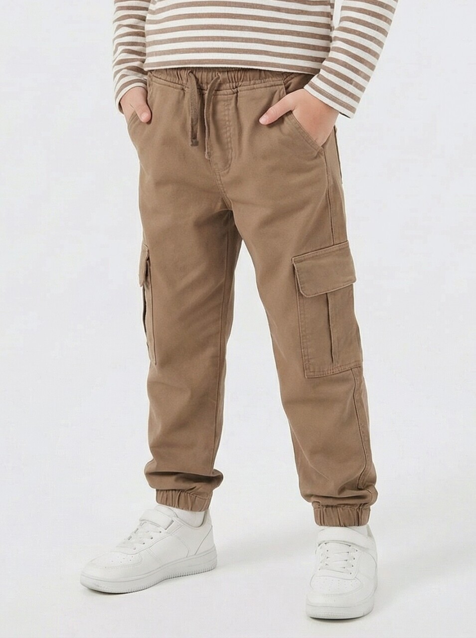 Erkek Çocuk Pantolon 4-13 Yaş 25291 Koyu Kahverengi - 1