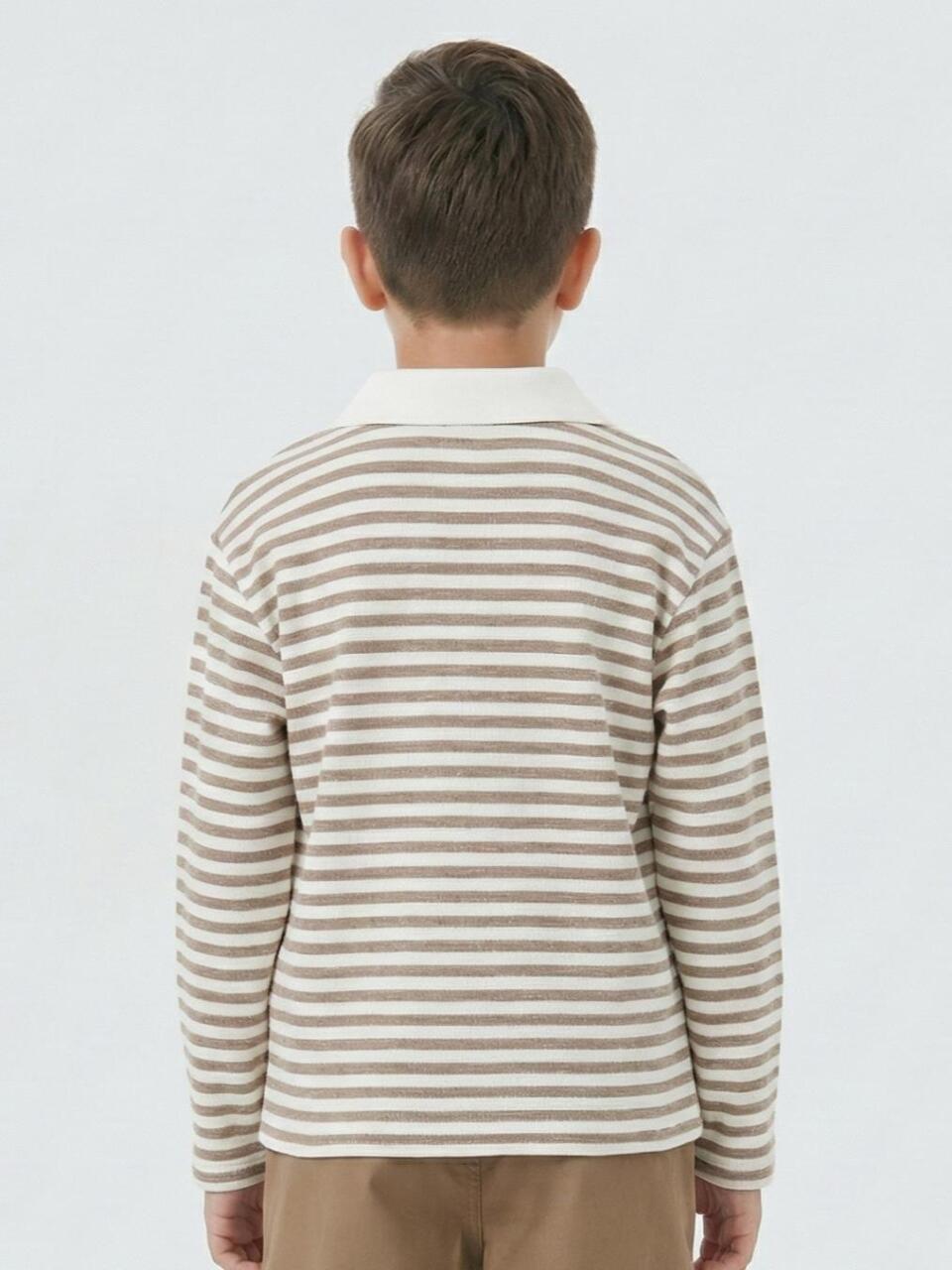Erkek Çocuk Sweatshirt 4-13 Yaş 1903 Kahverengi - 2