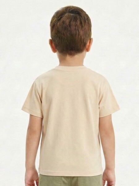 Erkek Çocuk Tişort 1-4 Yaş 1933 Bej - 2