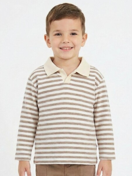 Erkek Çocuk Sweatshirt 1-4 Yaş 1902 Kahverengi - ESCABEL