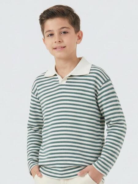 Erkek Çocuk Sweatshirt 4-13 Yaş 1903 Yeşil - ESCABEL