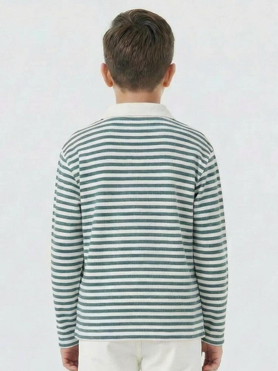 Erkek Çocuk Sweatshirt 4-13 Yaş 1903 Yeşil - 2