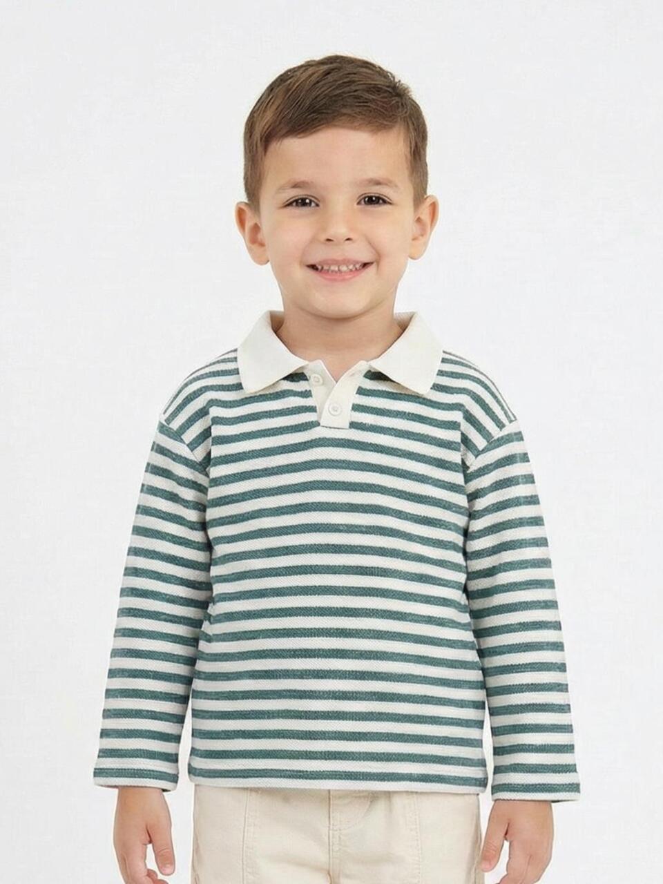 Erkek Çocuk Sweatshirt 1-4 Yaş 1902 Yeşil - 1