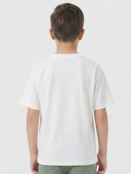 Erkek Çocuk Tişort 4-13 Yaş 1960 Beyaz - 2