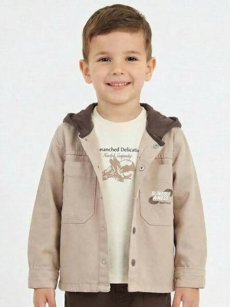 Erkek Çocuk Gömlek 1-4 Yaş 2626 Camel - ESCABEL