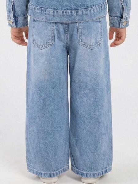 Kız Çocuk Pantolon 1-4 Yaş 26175 Mavi - 2