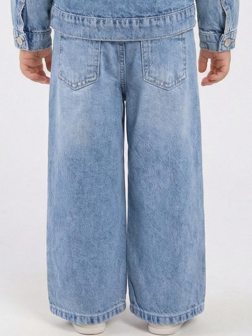 Kız Çocuk Pantolon 1-4 Yaş 26175 Mavi - 2