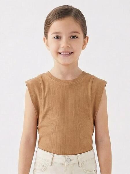 Kız Çocuk Tişort 5-14 Yaş 36156 Kahverengi - ESCABEL