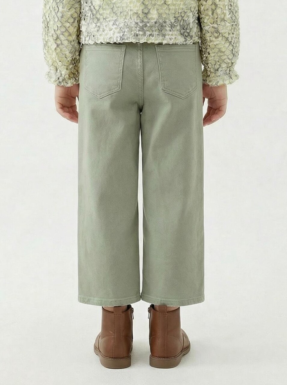 Kız Çocuk Pantolon 4-13 Yaş 2440 Haki - 2