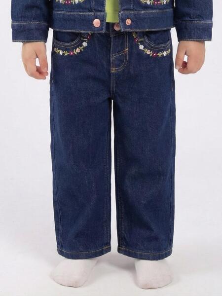 Kız Çocuk Pantolon 1-4 Yaş 2696 Mavi - ESCABEL