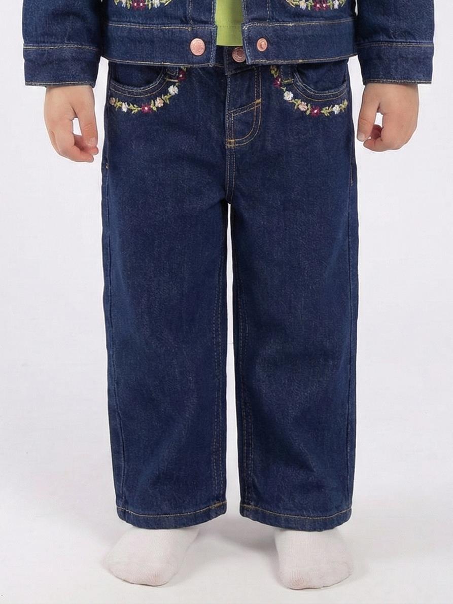 Kız Çocuk Pantolon 1-4 Yaş 2696 Mavi - 1