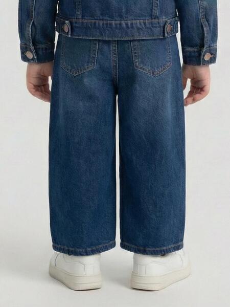 Kız Çocuk Pantolon 1-4 Yaş 2696 Mavi - 2