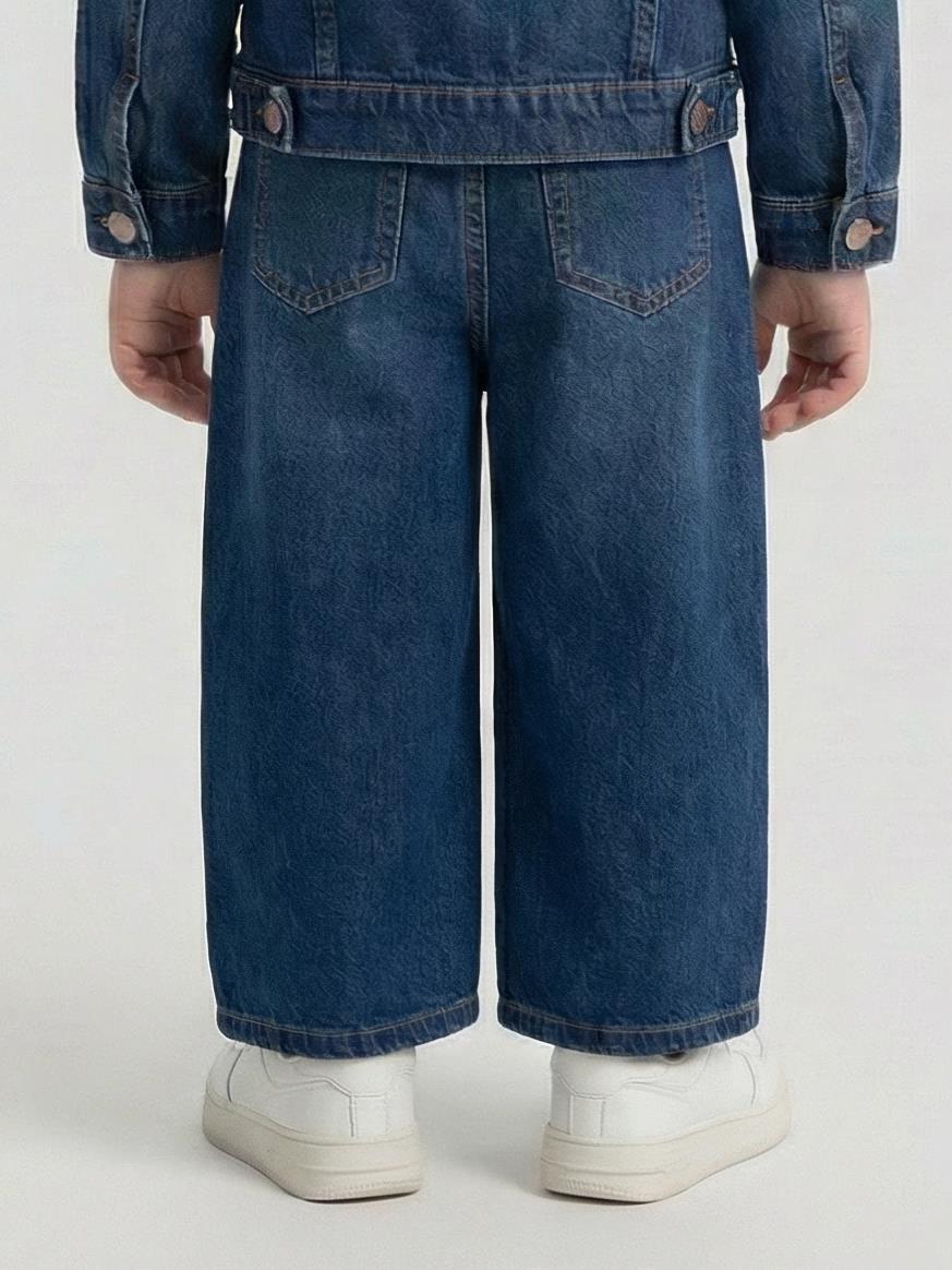 Kız Çocuk Pantolon 1-4 Yaş 2696 Mavi - 2