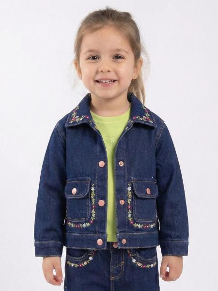 Kız Çocuk Ceket 1-4 Yaş 2695 Mavi - ESCABEL
