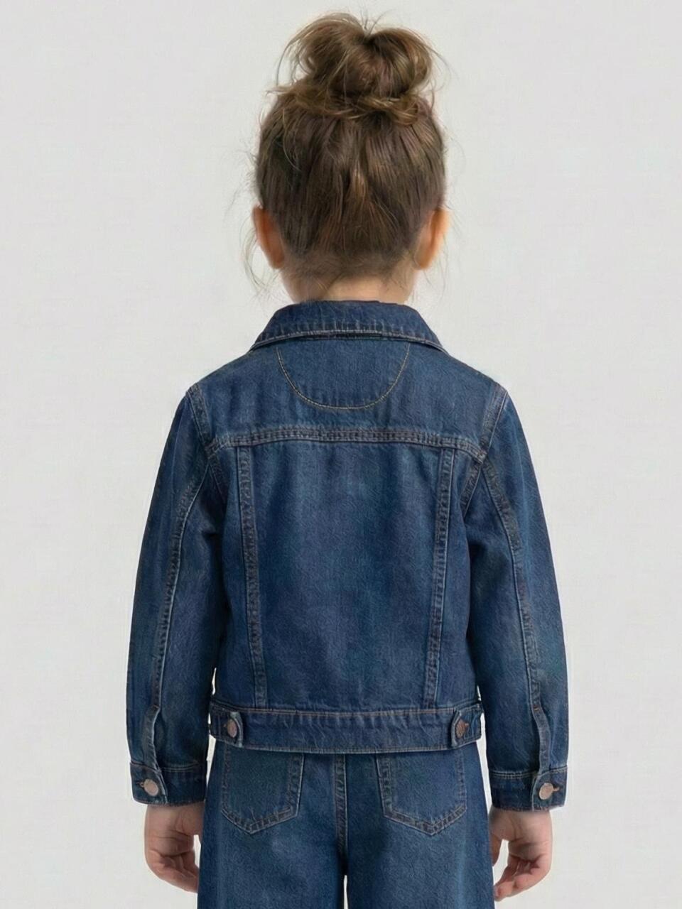 Kız Çocuk Ceket 1-4 Yaş 2695 Mavi - 2