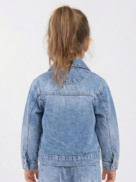 Kız Çocuk Ceket 1-4 Yaş 26173 Mavi - 2