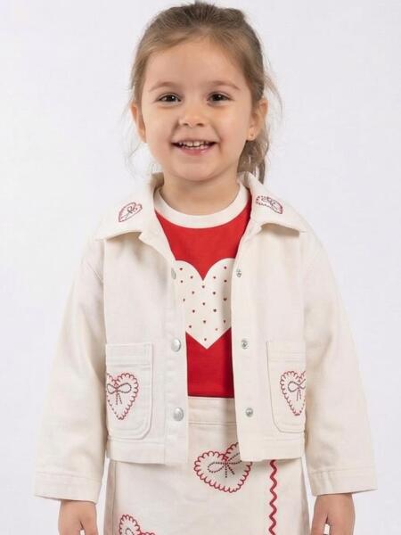 Kız Çocuk Ceket 1-5 Yaş 26178 Krem - ESCABEL