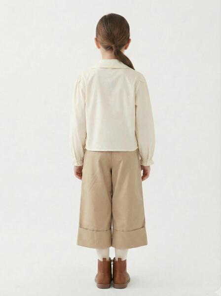 Kız Çocuk Alt Üst Takım 5-14 Yaş 36120 Bej - 4