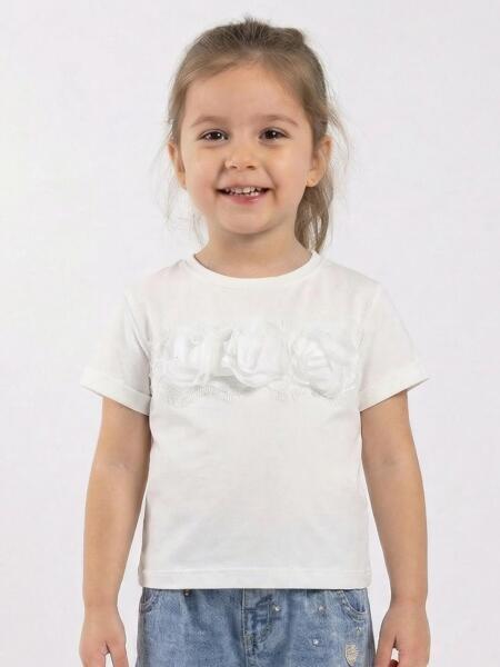 Kız Çocuk Tişort 1-5 Yaş 36198 Ekru - ESCABEL