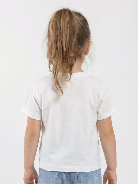 Kız Çocuk Tişort 1-5 Yaş 36198 Ekru - 2