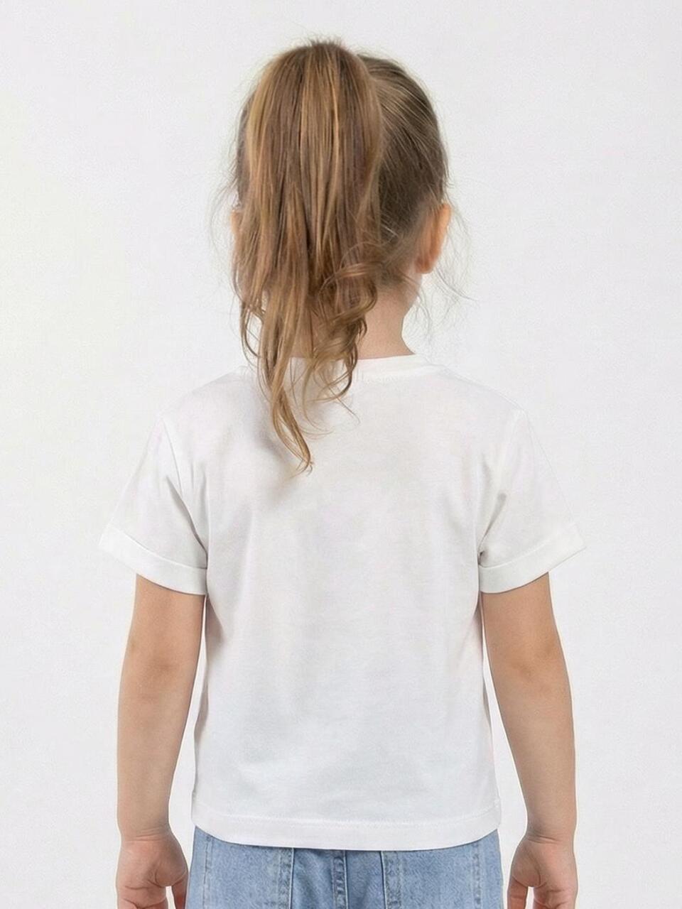 Kız Çocuk Tişort 1-5 Yaş 36198 Ekru - 2