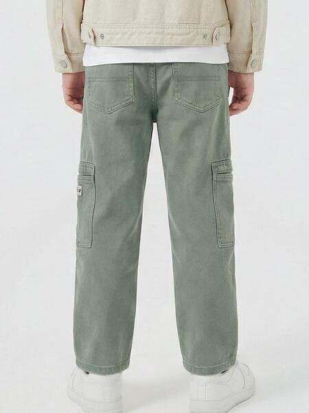 Erkek Çocuk Pantolon 4-13 Yaş 2616 Yeşil - 2