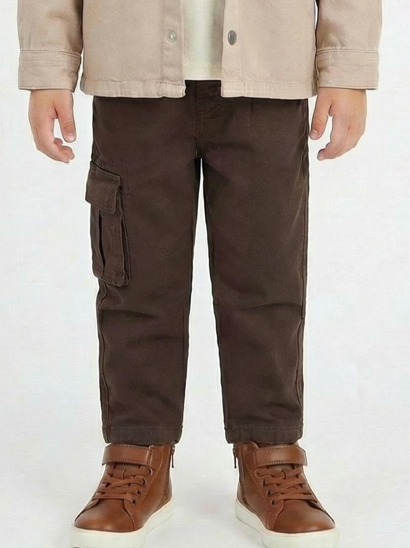 Erkek Çocuk Pantolon 1-4 Yaş 2639 Kahverengi - 1