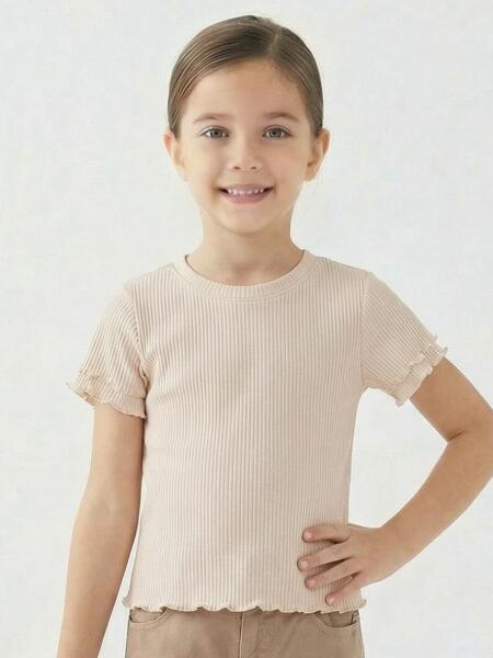 Kız Çocuk Tişort 10-14 Yaş 36020 Bej - ESCABEL