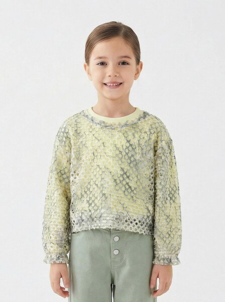 Kız Çocuk Bluz 5-14 Yaş 36170 Yeşil - ESCABEL