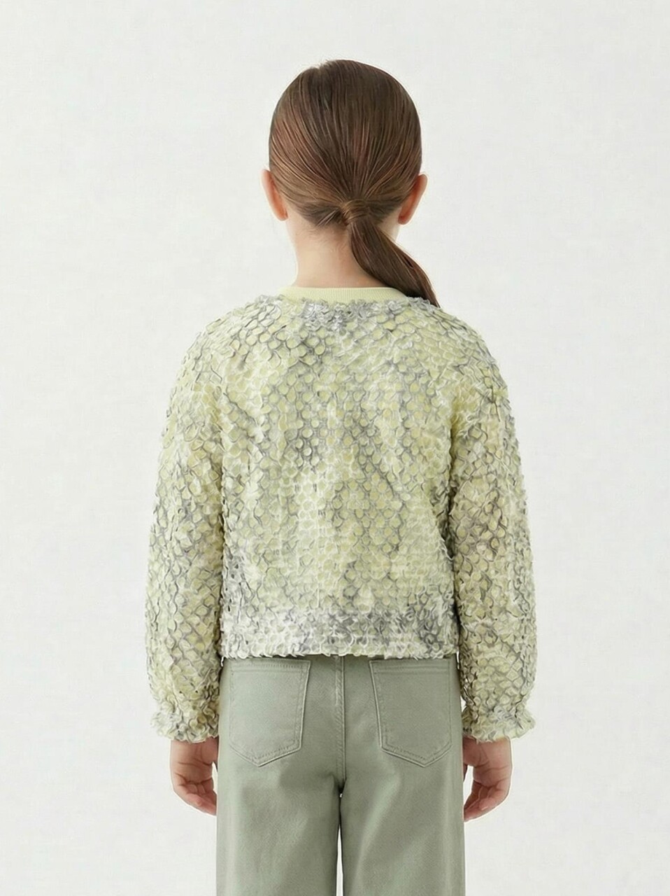 Kız Çocuk Bluz 5-14 Yaş 36170 Yeşil - 2