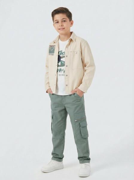 Boys 3-piece top and bottom set, ages 4-13, set0466 - ESCABEL