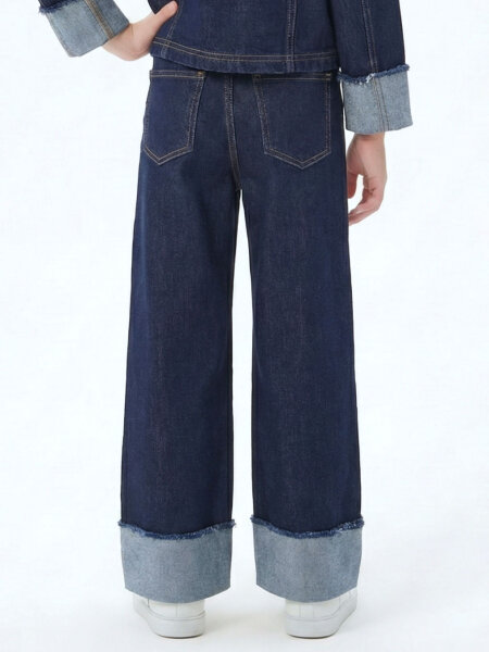 Kız Çocuk Pantolon 4-13 Yaş 26132 Mavi - 2