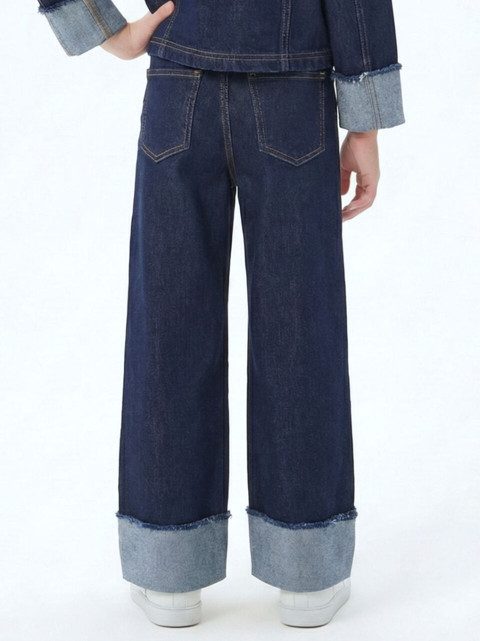 Kız Çocuk Pantolon 4-13 Yaş 26132 Mavi - 2