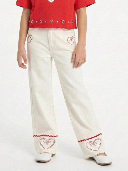 Girl's trousers, ages 4-13, 26144 - ESCABEL