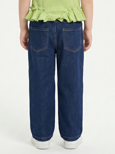 Kız Çocuk Pantolon 1-4 Yaş 2696 Mavi - 1