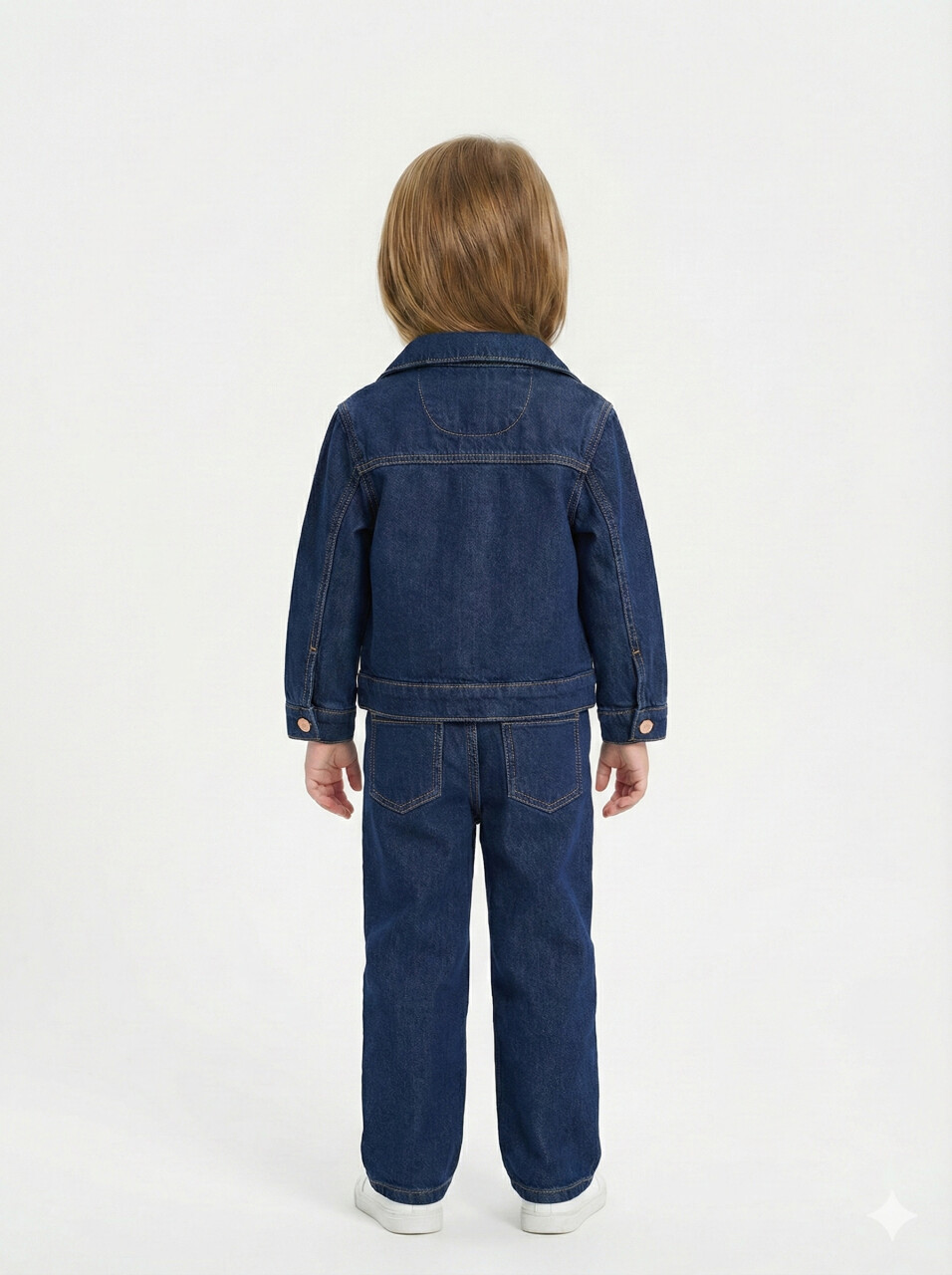 طقم ملابس متناسق للبنات مكون من 3 قطع، بلوزة وبنطال، للأعمار من 1 إلى 4 سنوات، رقم الطقم SET0475 - 4