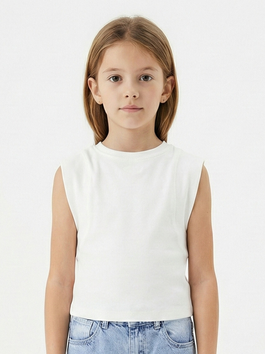 Kız Çocuk 3'lü Alt Üst Kombin Takmı 5-13 Yaş SET0480 Mavi - 3