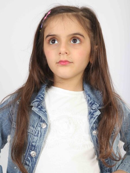 Kız Çocuk 3'lü Alt Üst Jean Takmı 1-4 Yaş SET0481 Mavi - 6