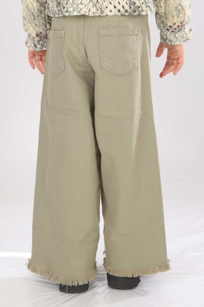 Kız Çocuk Pantolon 4-13 Yaş 2440 Haki - 4