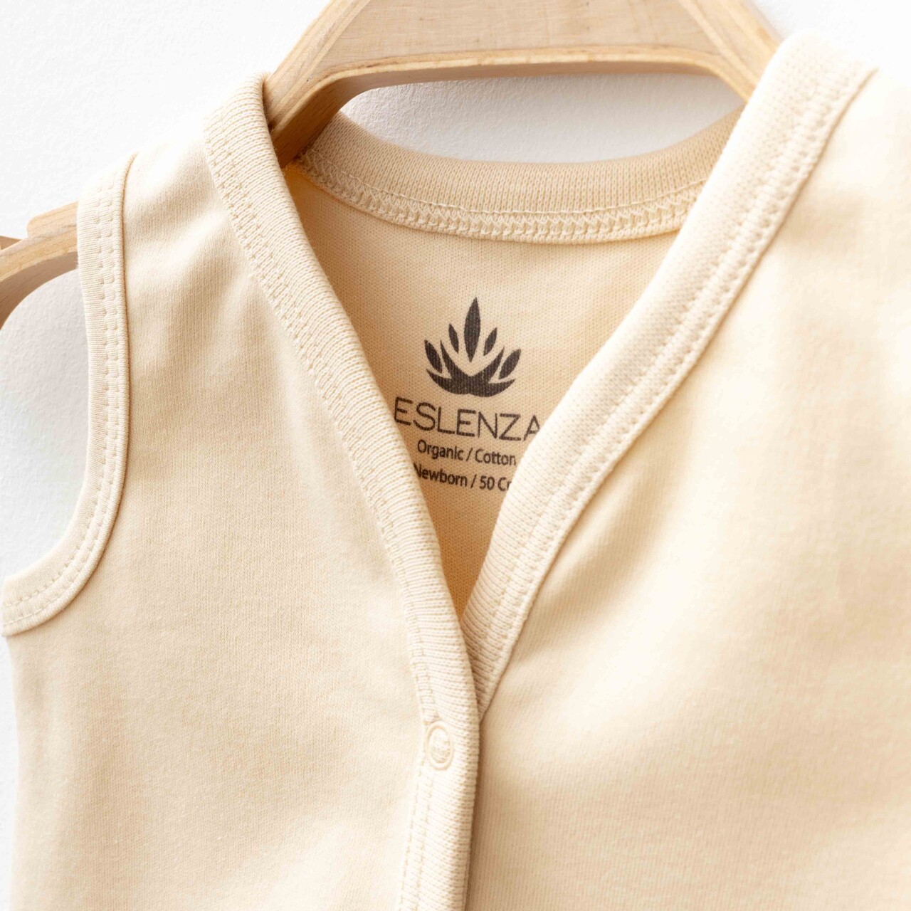 Eslenza Oganik Yelek 2088 Bej - 2