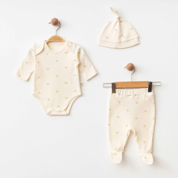 Eslenza Baby 3'Lü Zıbın Takım 0038 Bej - Eslenza