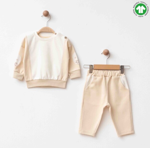 Eslenza Organik İkili Takım 2244 Bej - Eslenza