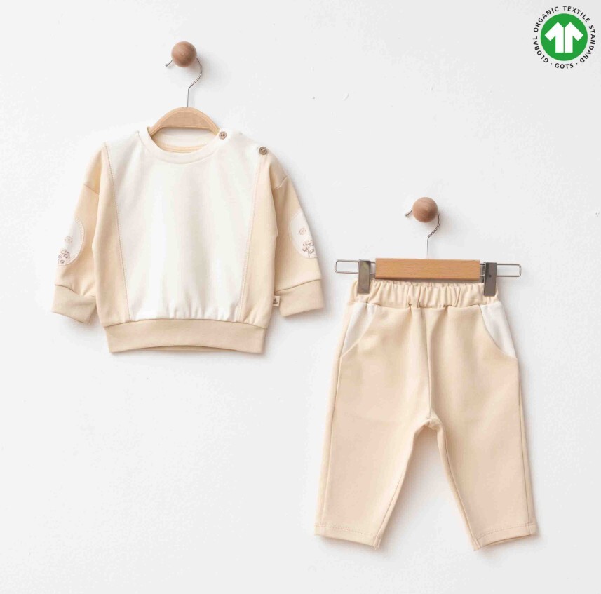 Eslenza Organik İkili Takım 2244 Bej - 1