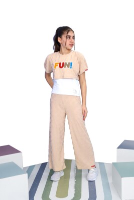 Kız Çocuk Eşofman Takım 6-9 Yaş 5617 Bej - 2