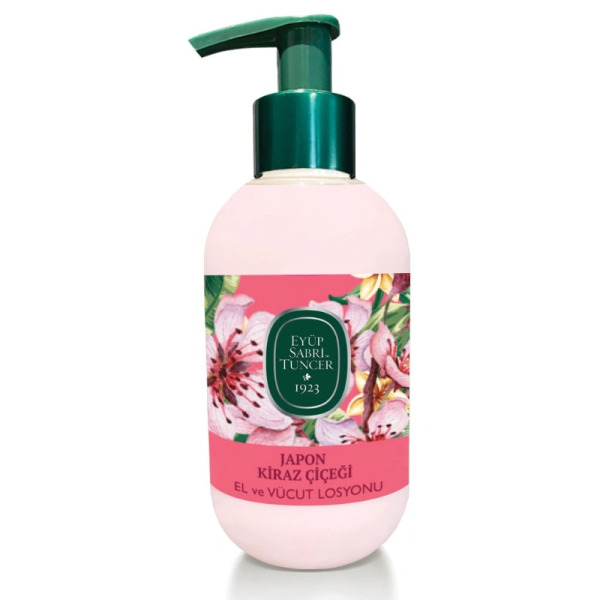 Eyüp Sabri Tuncer Doğal Zeytinyağlı El ve Vücut Losyonu 280 ml Japon Kirazı Çiçeği - Eyüp Sabri Tuncer
