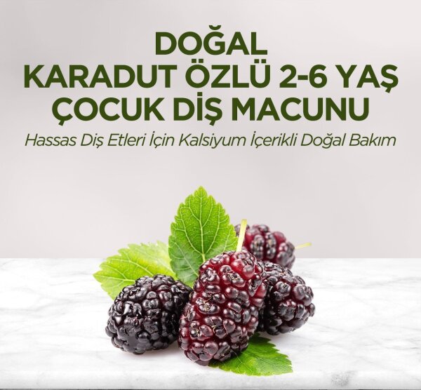 Eyüp Sabri Tuncer Doğal Karadut Özlü Diş Macunu 2-6 Yaş 60 ml - 3