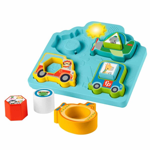 Fisher Price Sesli ve Işıklı Arabalar Puzzle HRP31 - Fisher Price