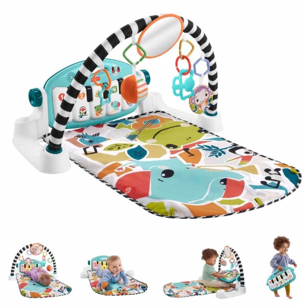 Fisher Price Sesli ve Işıklı Neşeli Hayvanlar Piyanolu Oyun Halısı HWY49 - Fisher Price